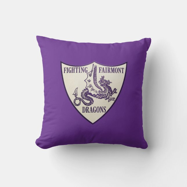 Coussin Logo des Dragons de Fighting Fairmont de Kettering (Recto)