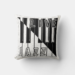 Coussin Logo d'illusion de jazz en direct