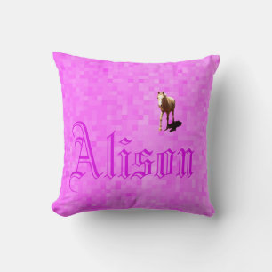 Coussin Logo du nom d'Alice,