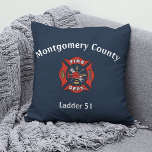 Coussin Logo du service d'incendie personnalisé