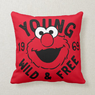 Coussin Logo Elmo Skate - Jeune, Sauvage et Libre 1969