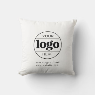 Coussin Logo Entreprise Entreprise Blanc