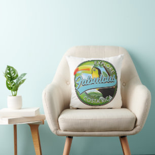 Coussin Logo Explorez Costa Rica fabuleux