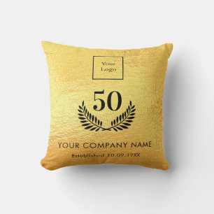 Coussin Logo Gold années d'activité