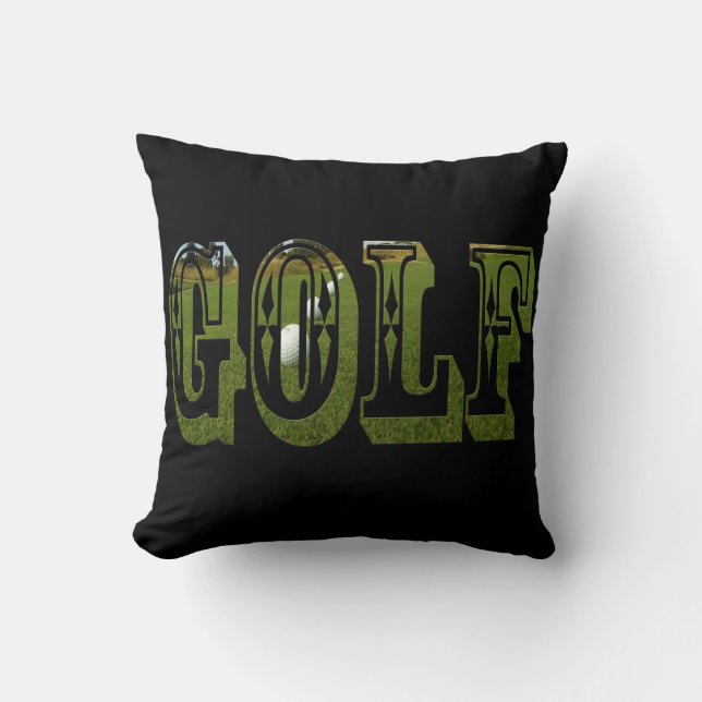 Coussin Logo Green Golf Picture, (Recto)