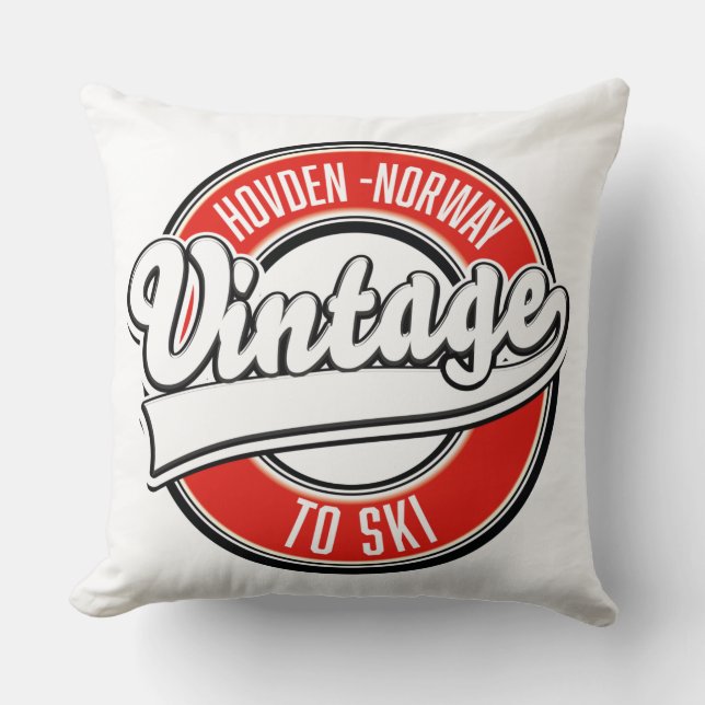 Coussin logo hovden norvège (Recto)