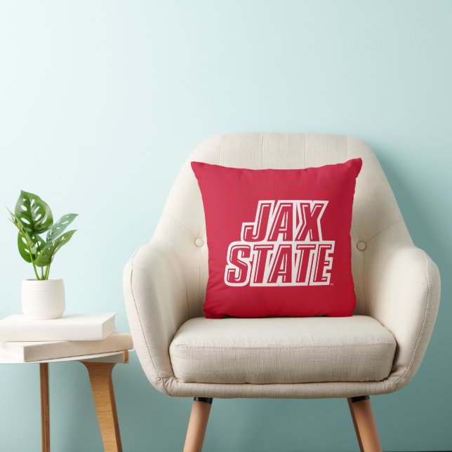 Coussin Logo JAX STATE de Jacksonville State University (Chaise)