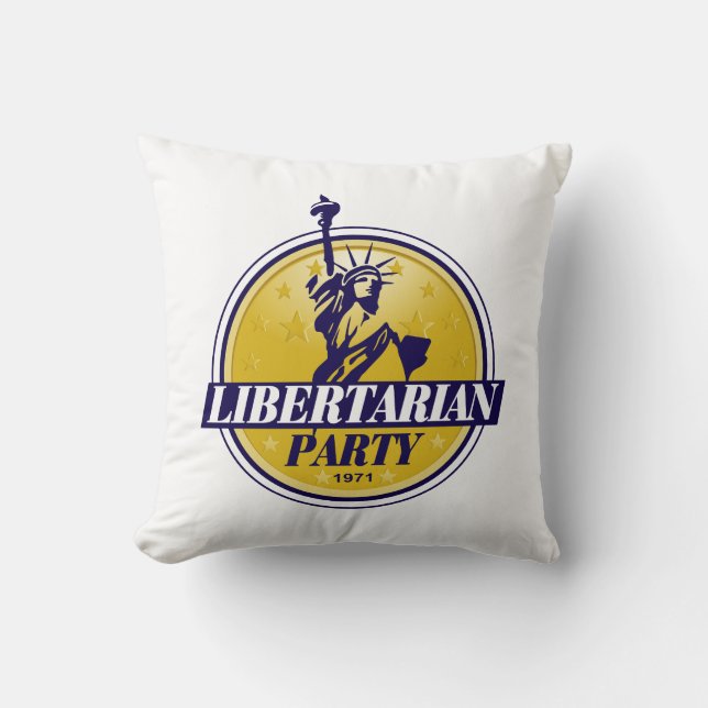 Coussin Logo libertaire de parti politique (Recto)
