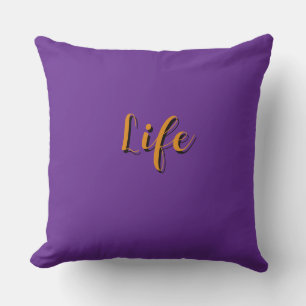 Coussin Logo Life Violet