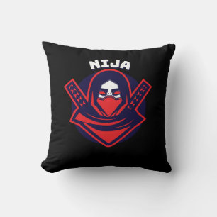 Coussin Logo Ninja – Emblème de Guerrier Audacieux