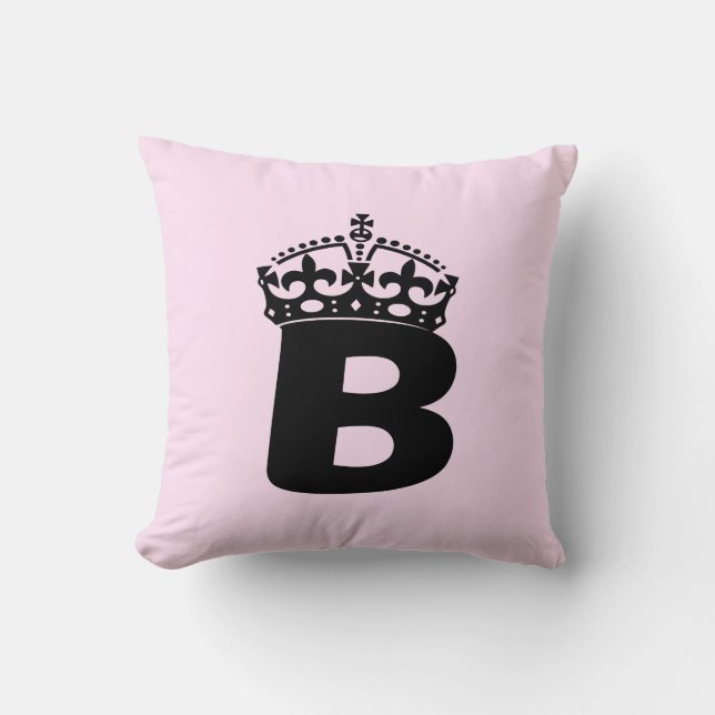 Coussin Logo noir de la Reine B (Recto)