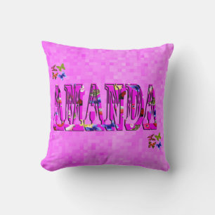 Coussin Logo nommé d'Amanda,