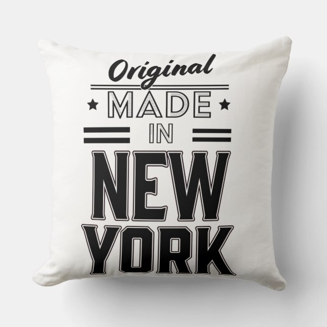 Coussin logo original fabriqué à New York (Recto)