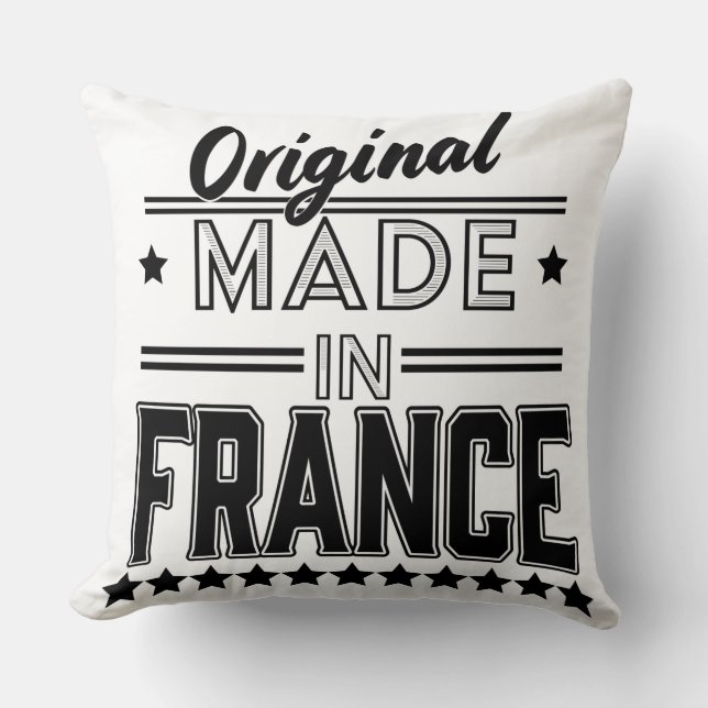 Coussin Logo original fabriqué en France (Recto)
