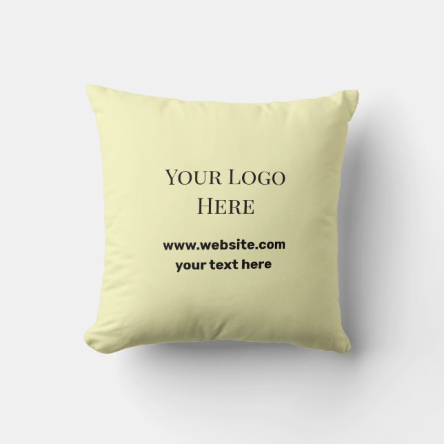 Coussin logo personnalisé ici ajouter votre site ajouter v (Recto)