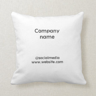 Coussin Logo personnalisé simple et élégant ici société