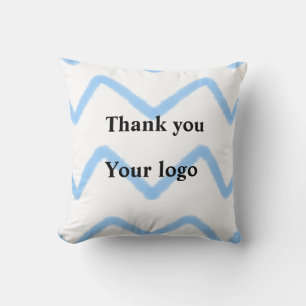 Coussin Logo personnalisé simple et élégant ici société