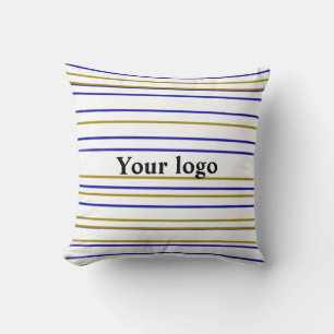 Coussin Logo personnalisé simple et élégant ici société