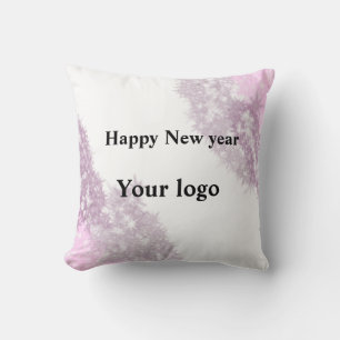 Coussin Logo personnalisé simple et élégant ici société