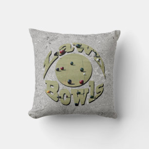Coussin Logo photo des Bowles de pelouse circulaires en ar