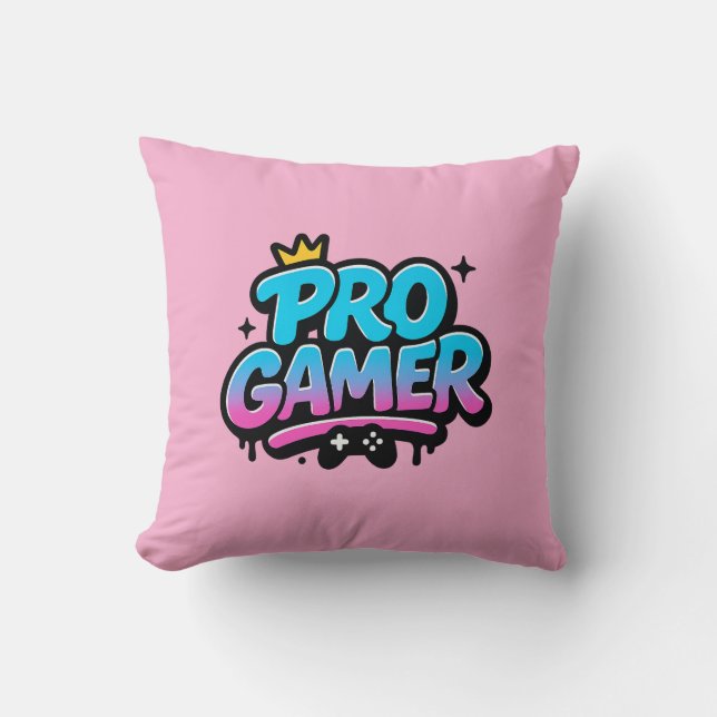 Coussin Logo PRO GAMER Graffiti (Recto)