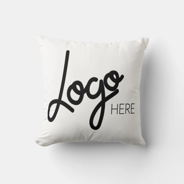 Coussin Logo promotionnel de marque Big Business Blanc (Recto)