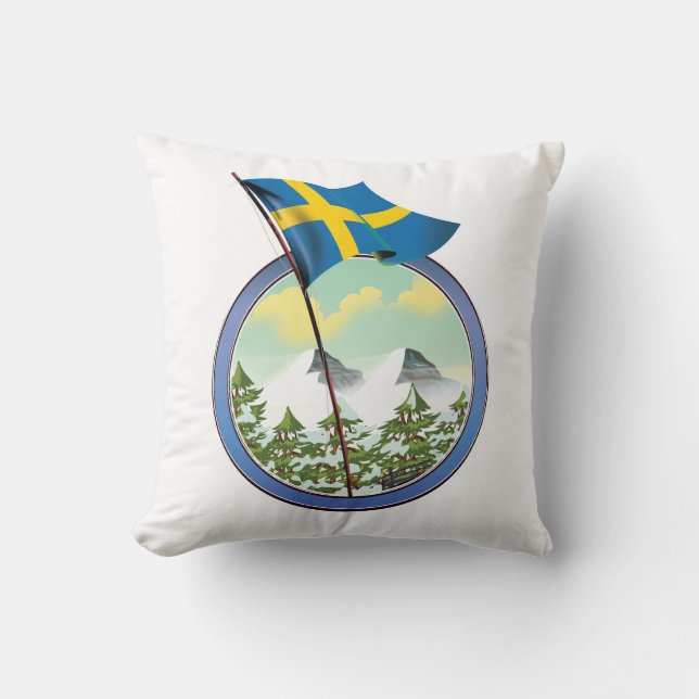 Coussin Logo rétro de Suède (Recto)