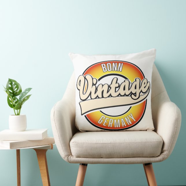 Coussin logo style vintage Bonn (Chaise)