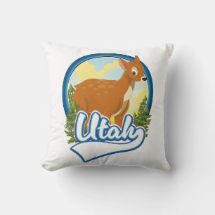 Coussin Logo Utah Deer Travel