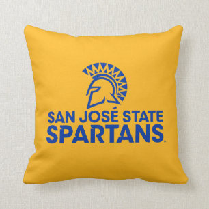 Coussin Logo Wordmark de Spartans d'état de San Jose