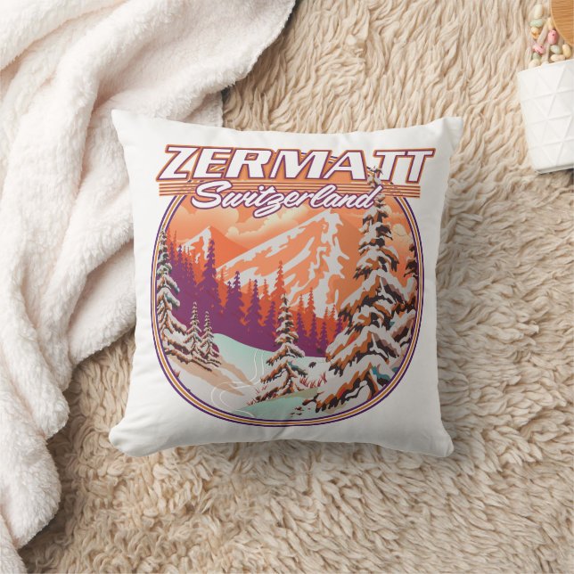 Coussin Logo Zermatt suisse (Couverture)