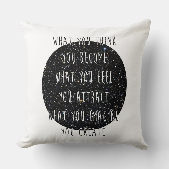 Coussin Loi d'attraction (Recto)