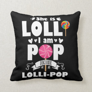 Coussin Lolli Pop Cute Grand-Enfant Grand-Parents Candy