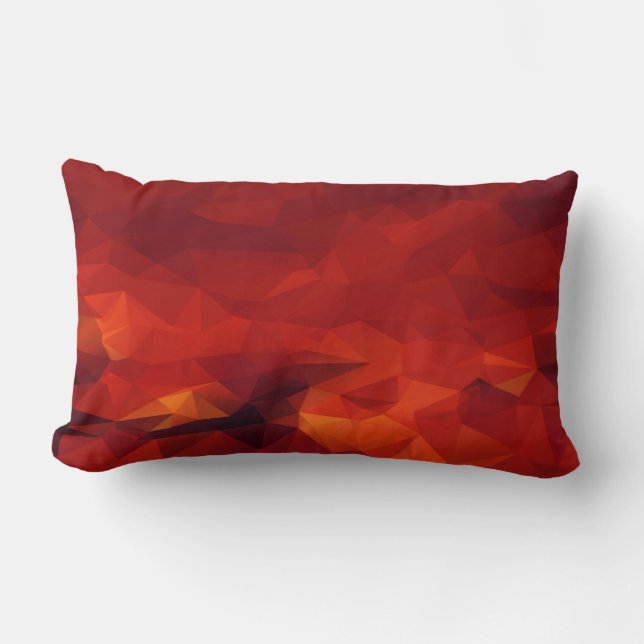 Coussin lombaire abstrait du feu (Recto)