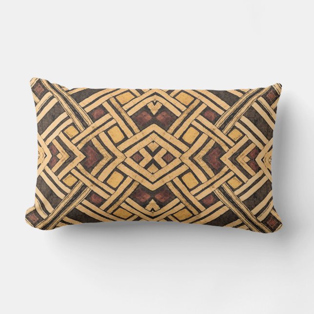 Coussin lombaire de collage de Kuba d'Africain (Recto)