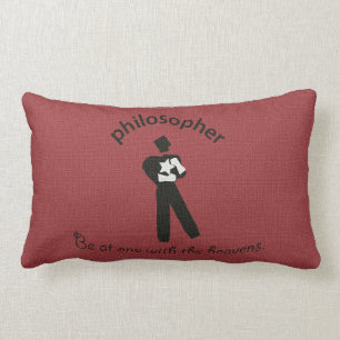 Coussin lombaire de philosophe vintage