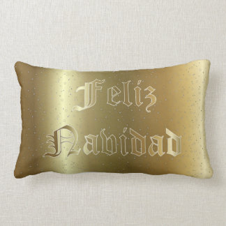 Coussin lombaire d'or de Noël espagnol