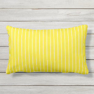 Coussin lombaire extérieur de filets jaunes et
