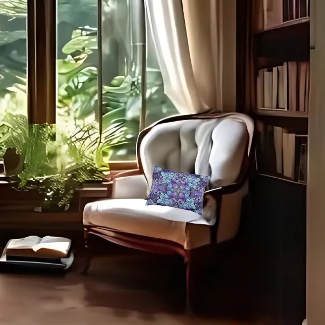 Coussin Lombaire Jardin Pervenche (Créateur téléchargé)