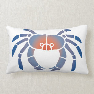 Coussin lombaire vivant côtier de crabe bleu