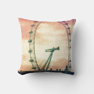 Coussin London Eye au lever du soleil