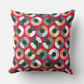 Coussin Londres Beauté cible rouge