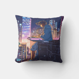 Coussin Lonely Anime Girl