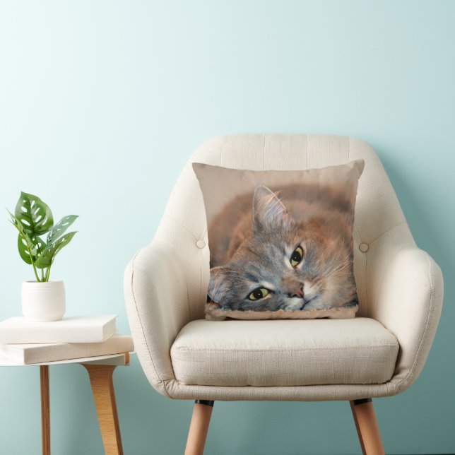 Coussin Long chapeau bleu russe par Shirley Taylor (Chaise)