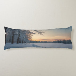 Coussin long neige