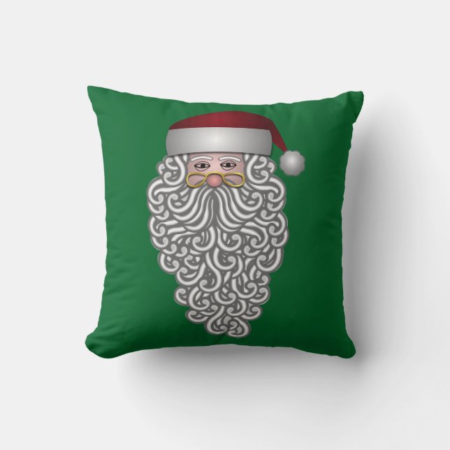Coussin Long Père Noël barbu (Recto)