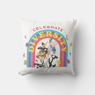 Coussin LOONEY TUNES™ - Celebrate Diversity Pride Rainbow