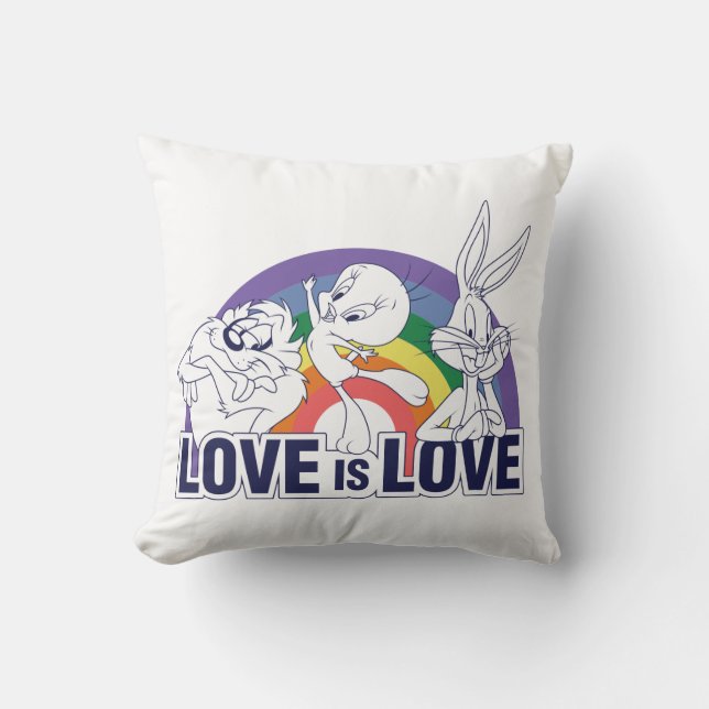 Coussin LOONEY TUNES™ - Love Is Love (Recto)