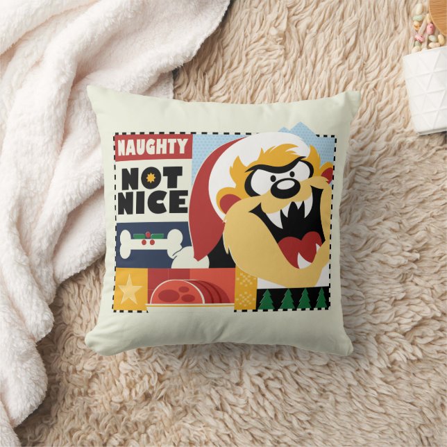 Coussin LOONEY TUNES™ TAZ™ Naughty Not Nice (Couverture)