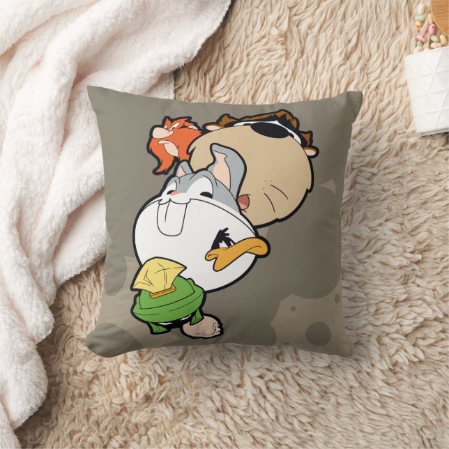 Coussin LOONEY TUNES™ Têtes massives stylisées (Couverture)